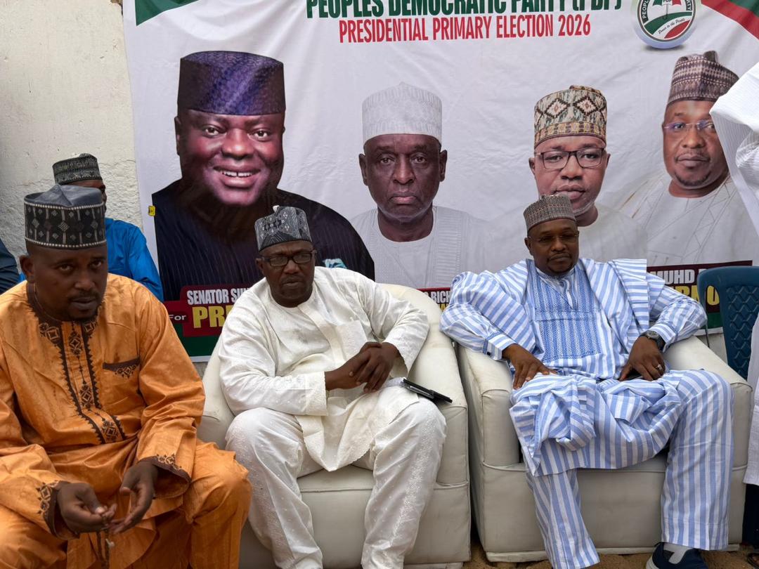 Amb. Muhammad Bello Dalha in a meeting at the campaign office